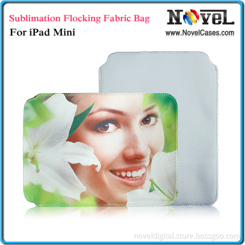 Sublimation Flocking Fabric Bag for iPad2/3